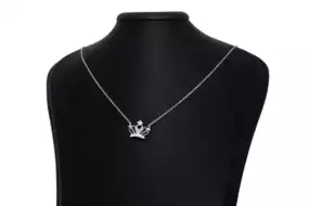 Срібне кольє з Цирконом