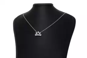 Срібне кольє Корона