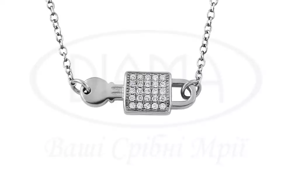 Кольє срібне Замок фото 1