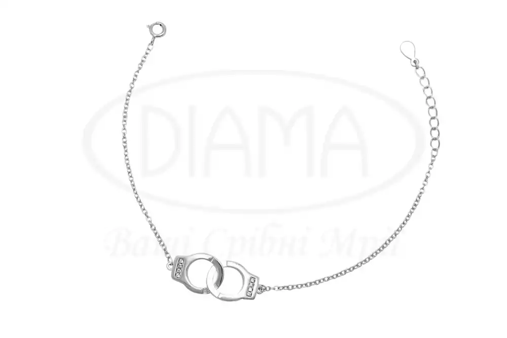 Браслет срібний Наручники фото 1