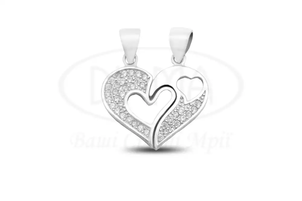 Срібна підвіска з Цирконом фото 1