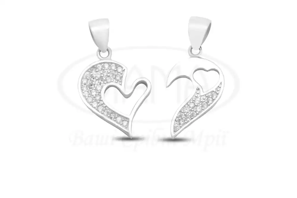 Срібна підвіска з Цирконом фото 2