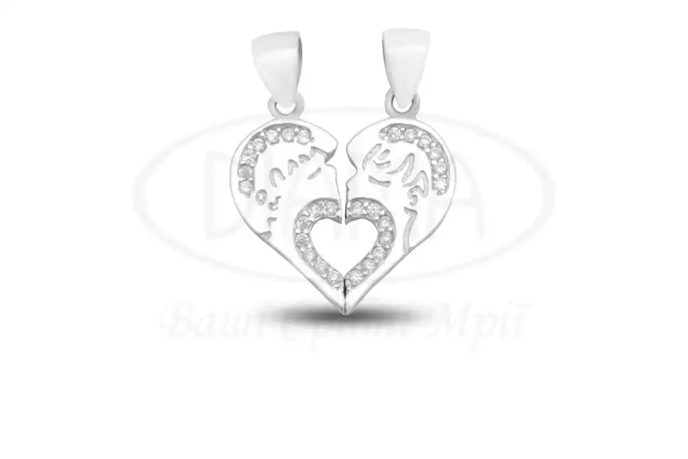 Срібна підвіска з Цирконом фото 1