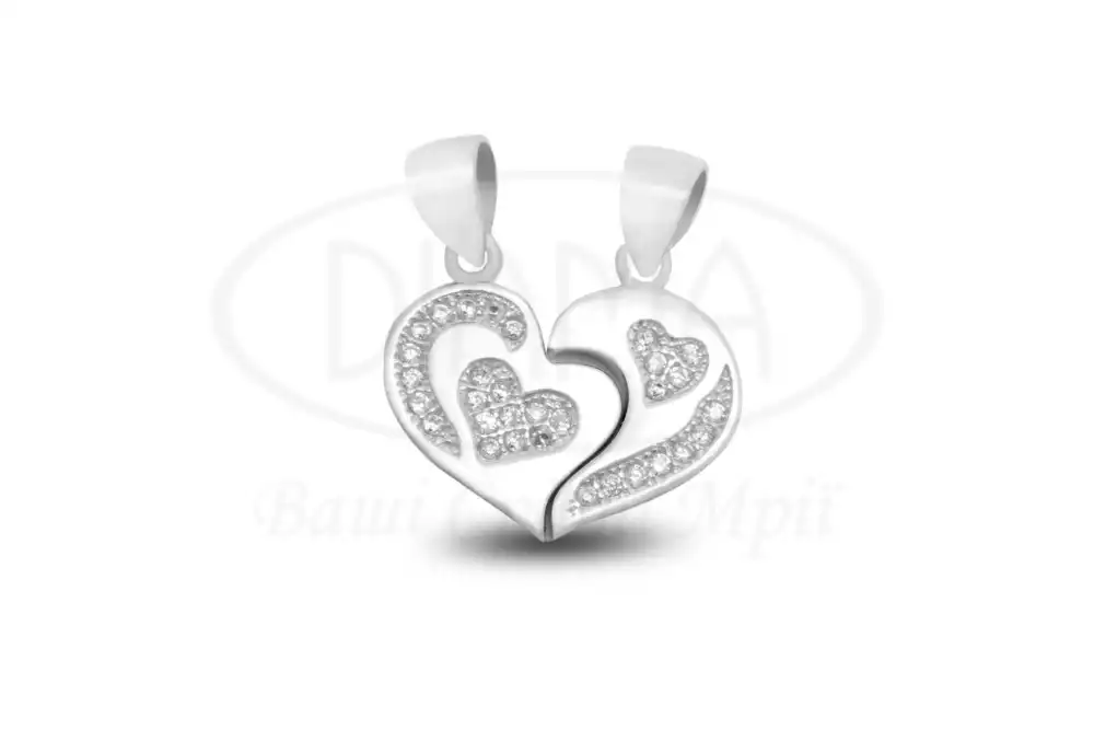 Срібна підвіска з Цирконом фото 1