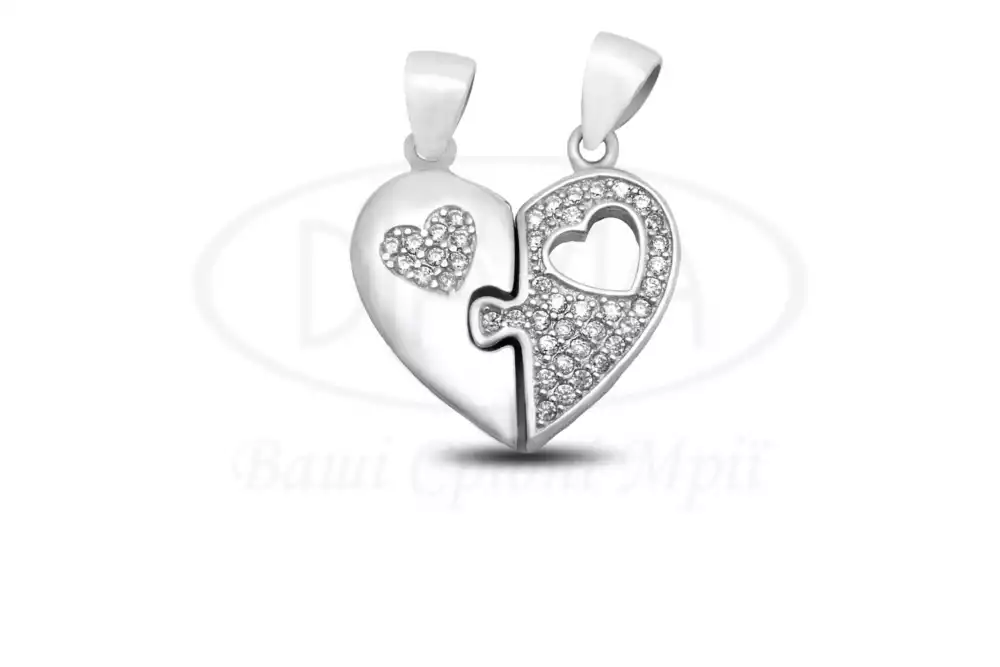 Срібна підвіска з Цирконом фото 1