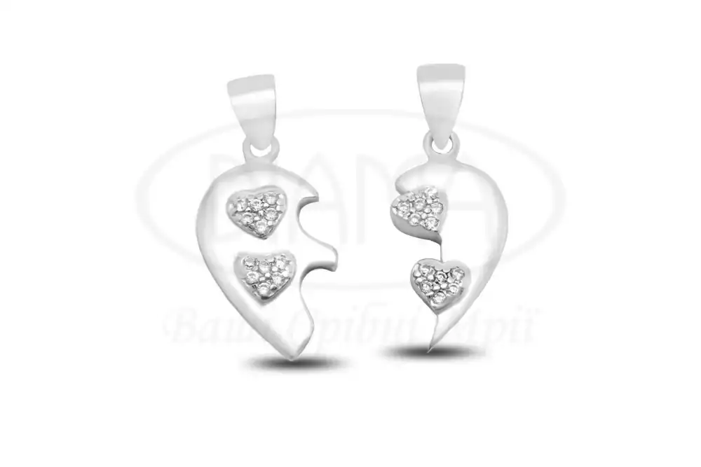 Срібна підвіска з Цирконом фото 2