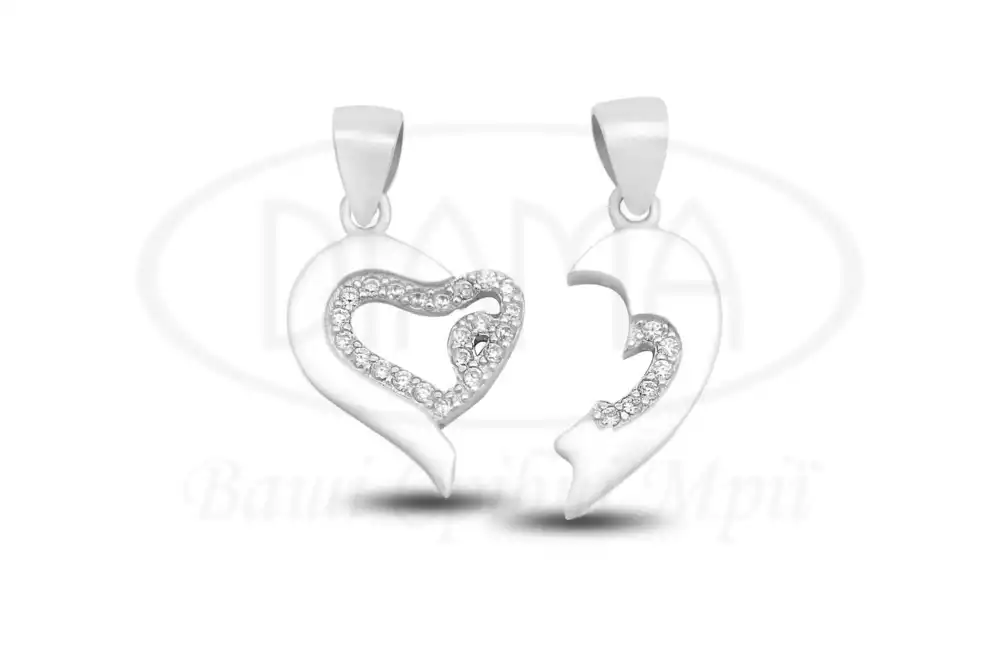 Срібна підвіска з Цирконом фото 2