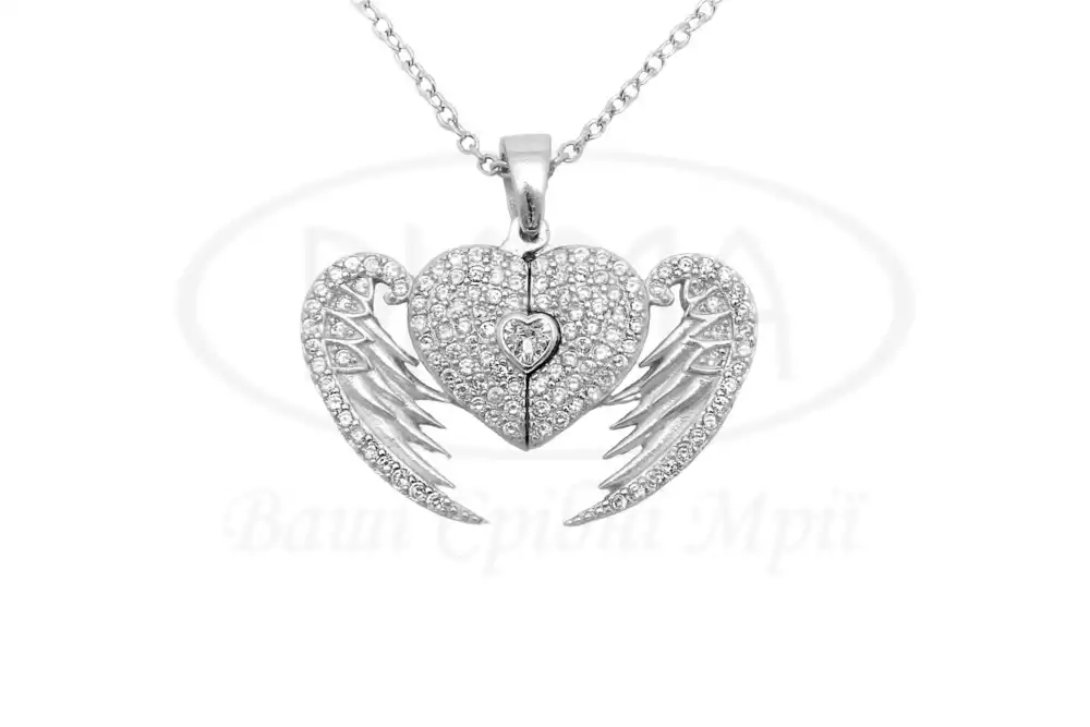 Срібне кольє з Цирконом фото 1