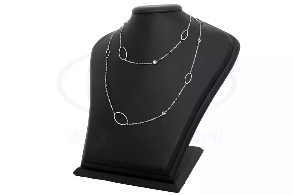 Срібне кольє з Цирконом фото 1