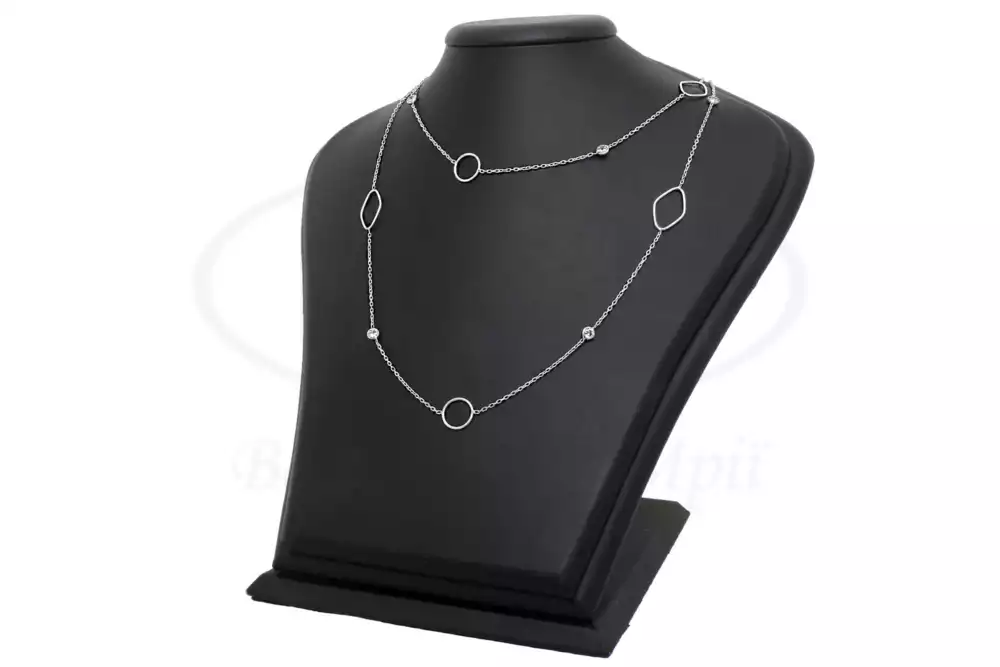 Срібне кольє з Цирконом фото 1