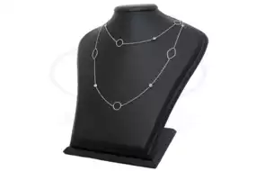 Срібне кольє з Цирконом
