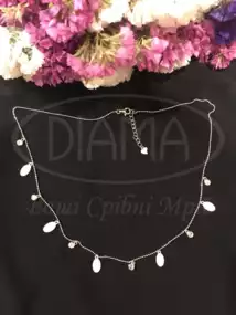 Срібне кольє з Цирконом