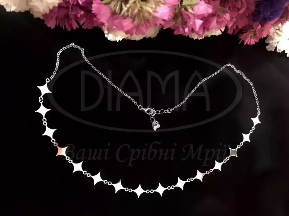 Срібне кольє фото 1