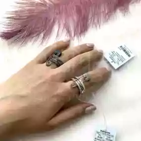 Каблучка срібна "Булавка"