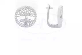 Срібні сережки з Цирконом