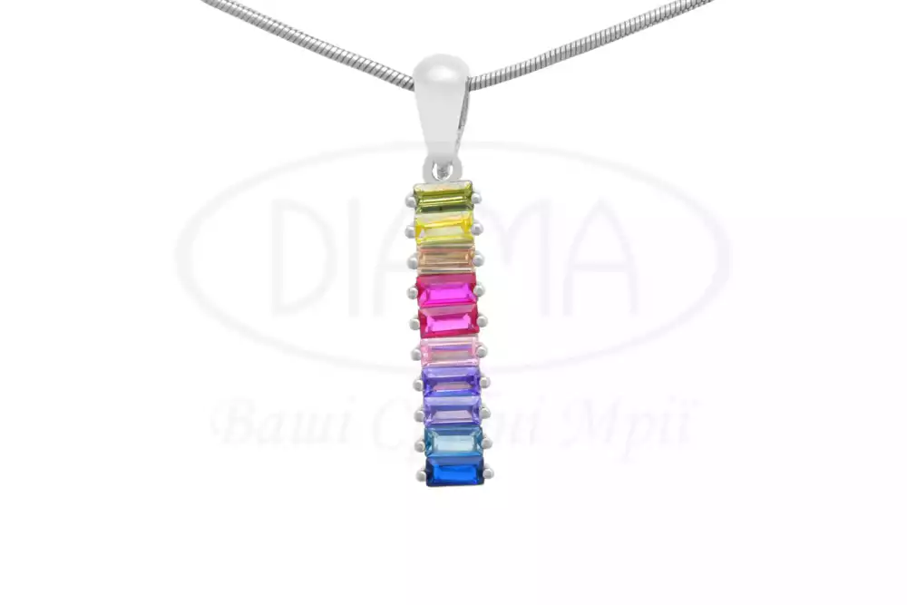 Срібна підвіска з Цирконом фото 1