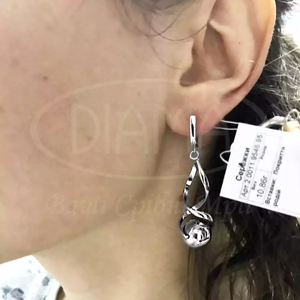 Срібні сережки фото 2