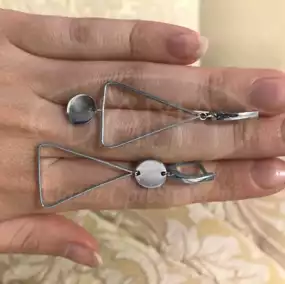 Срібні сережки