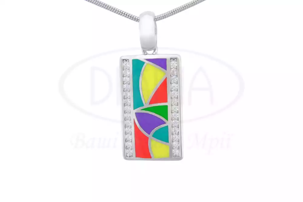 Підівска срібна з Емаллю фото 1