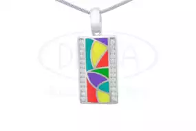 Підівска срібна з Емаллю