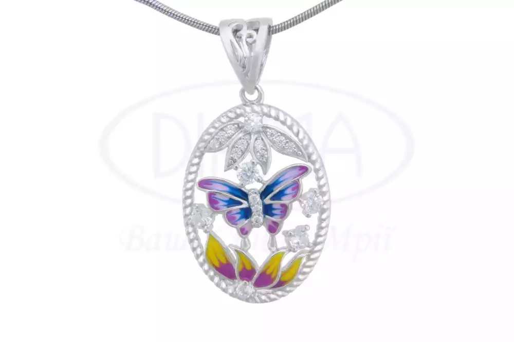 Підвіска срібна з Емаллю фото 1