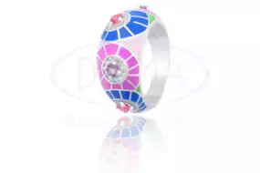 Каблучка срібна з Емаллю