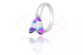 Каблучка срібна з Емаллю