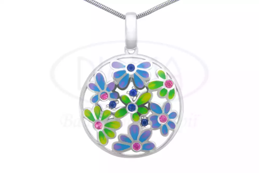Підвіска срібна з Емаллю фото 1