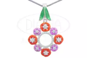 Підвіска срібна з Емаллю