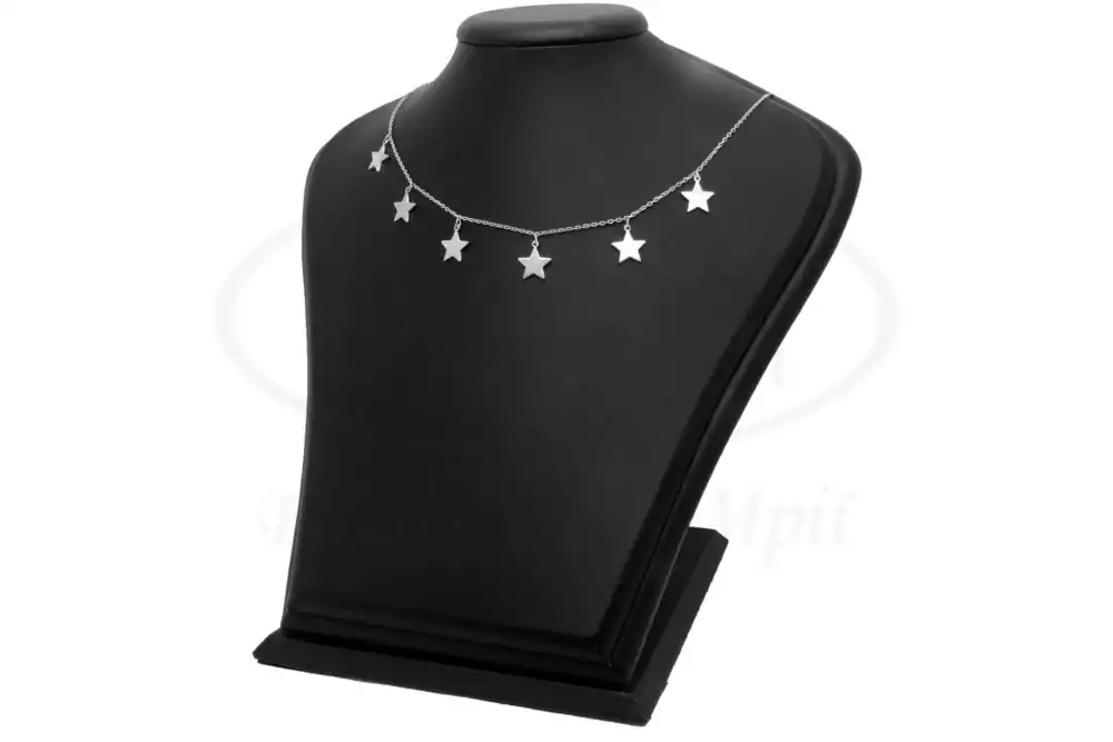 Срібне кольє з зірками фото 1