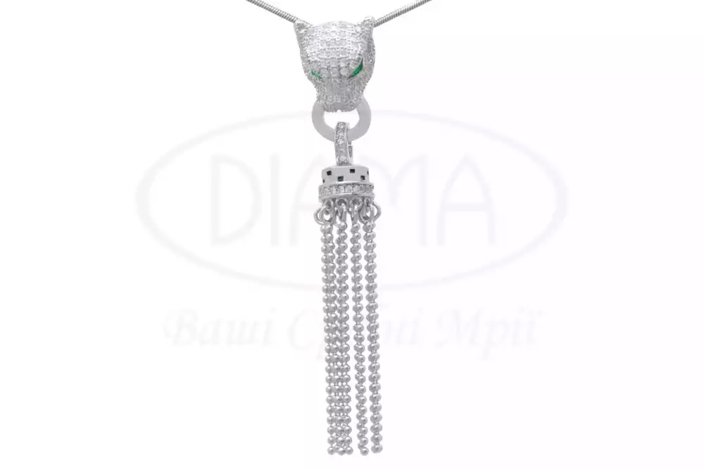 Підвіска срібна "Пантера" фото 1