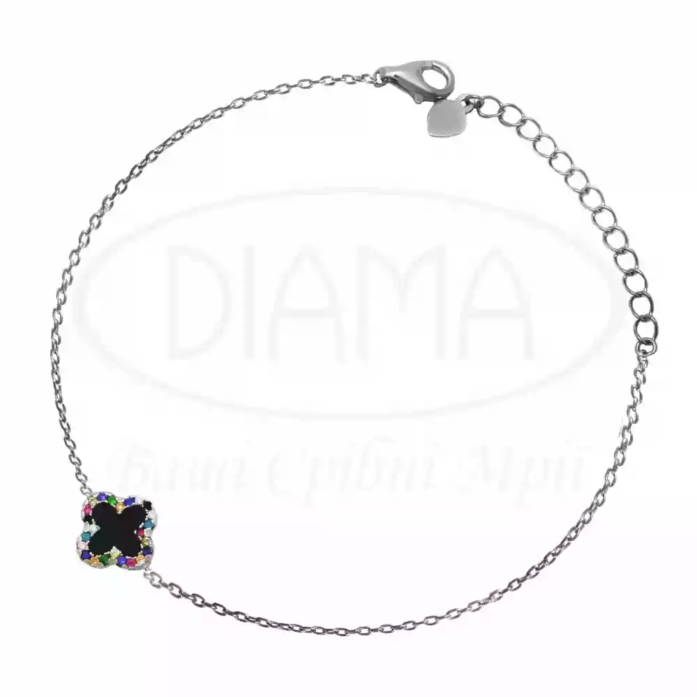 Срібний браслет Конюшина фото 1