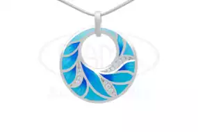 Підвіска срібна з Емаллю