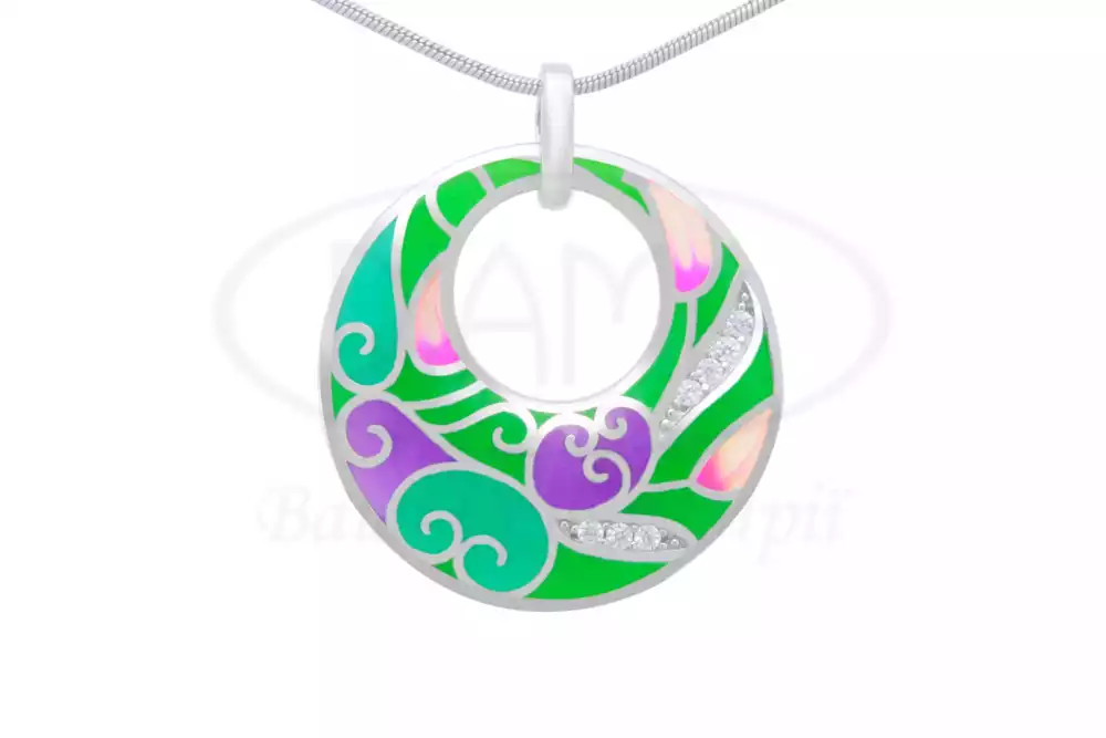 Підвіска срібна з Емаллю фото 1