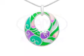 Підвіска срібна з Емаллю