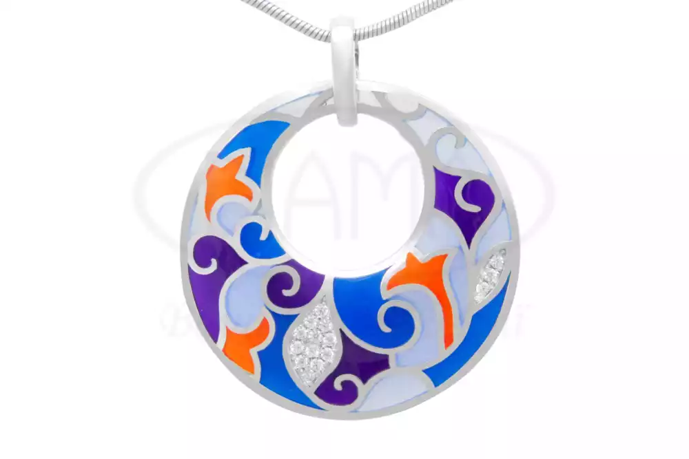 Підвіска срібна з Емаллю фото 1