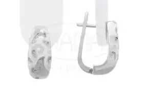 Сережки срібні з Емаллю