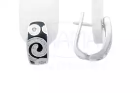 Сережки срібні з Емаллю