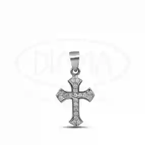 Срібний хрестик з Цирконом