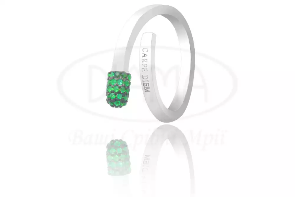 Каблучка срібна "Сірник" фото 1