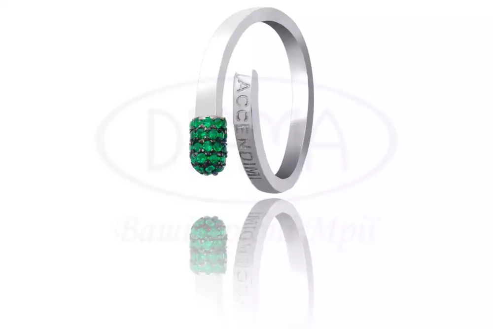 Каблучка срібна "Сірник" фото 1