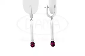 Сережки срібні "Сірник"