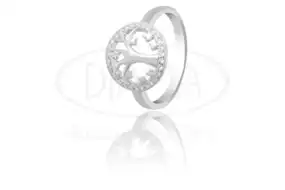 Срібна каблучка з цирконом