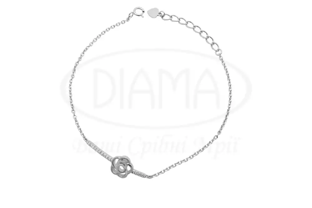 Срібний браслет Квітка фото 1