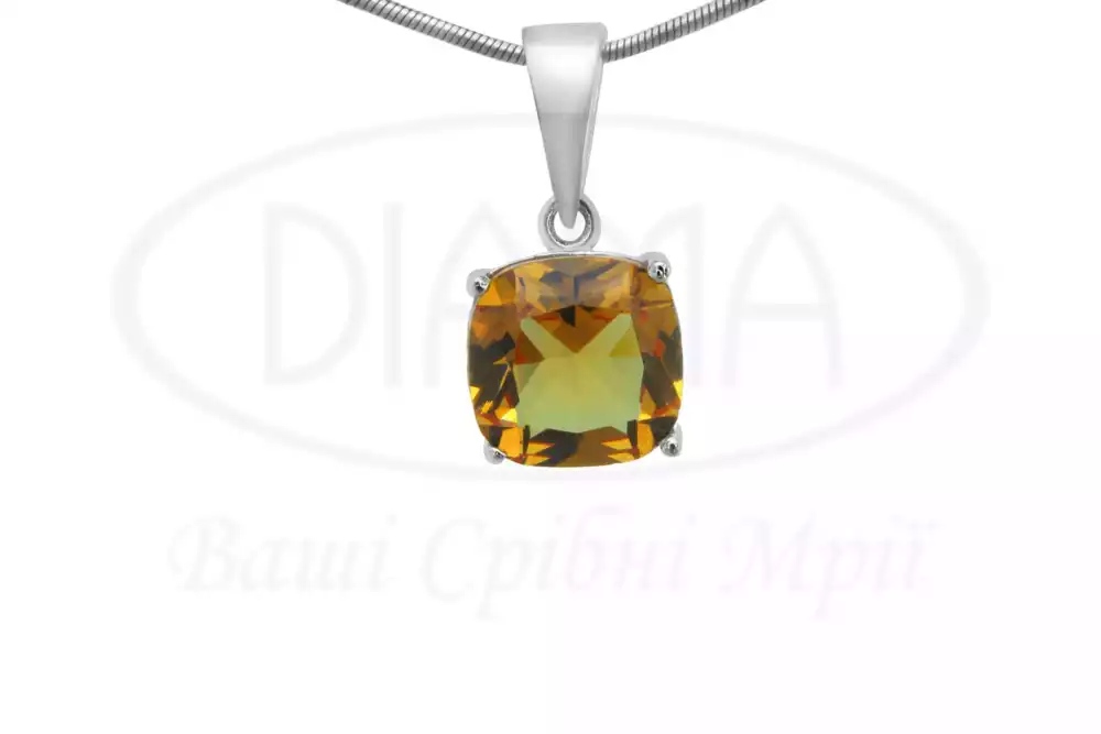 Срібна підвіска з Султанітом фото 1