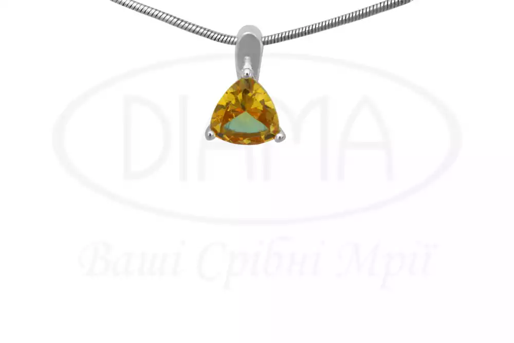 Срібна підвіска з Султанітом фото 1