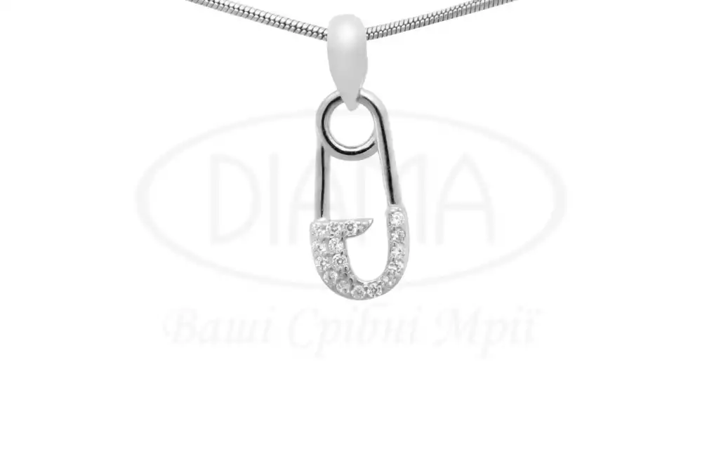 Срібна підвіска Булавка фото 1