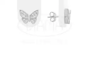 Срібні пусети Метелик