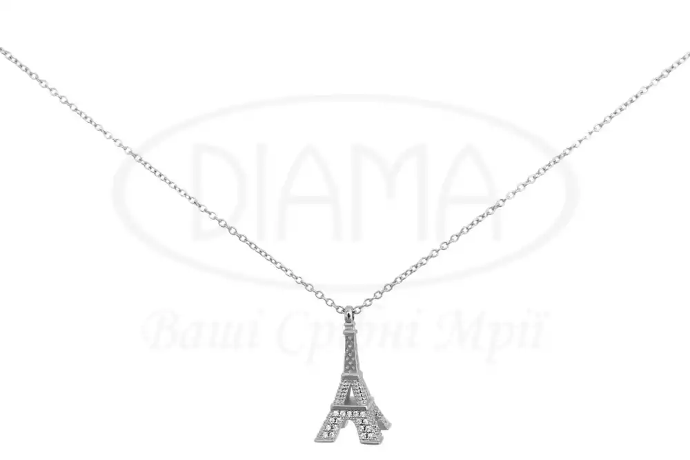 Срібне кольє "Ейфелева вежа" фото 1