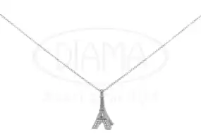 Срібне кольє "Ейфелева вежа"